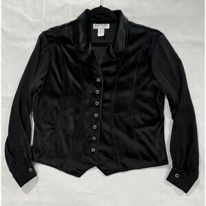 Vintage Brownstone Studio New York Black Jacket Size 18 (064)
